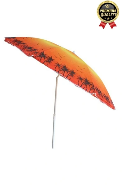 Dayanıklı Katlanabilir Fiber Tel Büyük Boy 170cm Deniz Bahçe Balkon Piknik Kamp Güneş Plaj Şemsiyesi - Resim 4