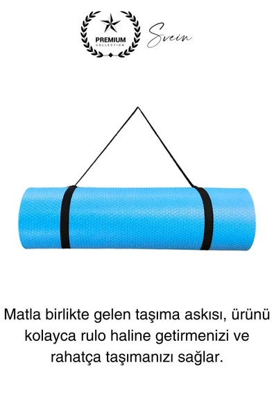 Su Geçirmez 180 cm Çift Taraflı Kaymaz Dağcı Kamp Minderi Taşıma Askılı Rahat Zemin Matı Yatak - 3