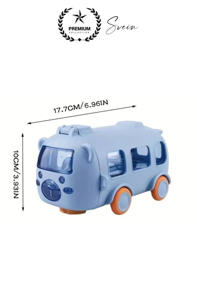 Özel Üretim Otobüs Şeklinde Pipetli Taşıma Askılı Sızdırmaz Kapaklı Çocuk Suluk Matara Okul Beslenme - 4