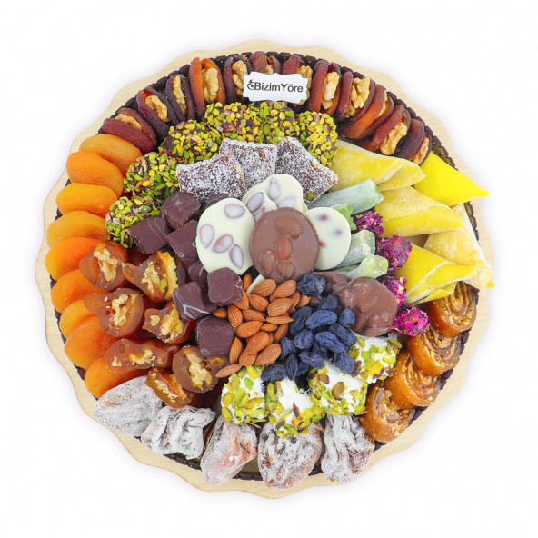 ''Kahve Yanı'' Hediyelik Çikolata Kayısı Lokum Sepeti 2,15 Kg No 5