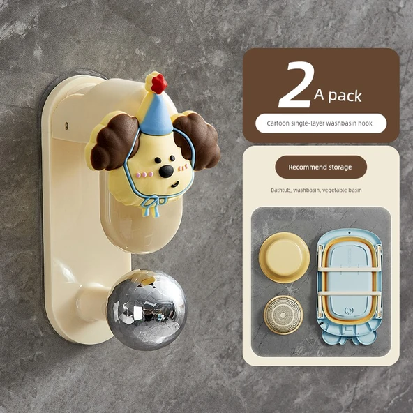 Deliksiz Banyo Saklama Rafı - Kimchi Köpek [2]
