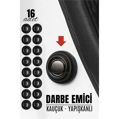 DKTT Kapı Bagaj Kaput Ses Darbe Emici Kauçuk Conta 16 ADET
