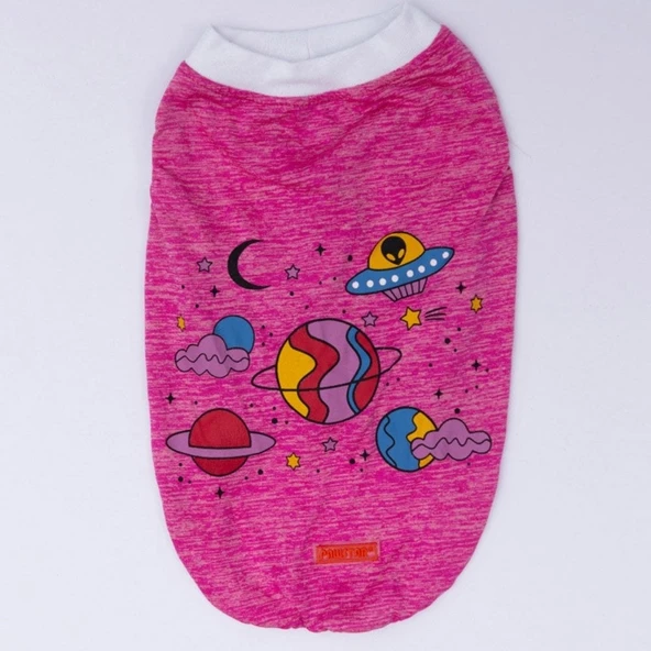 PawStar Fuşya Space Time T-Shirt Küçük Irk - 5