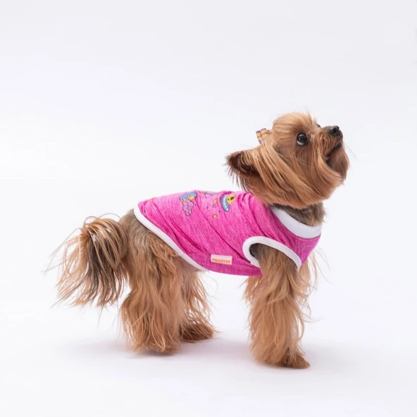 PawStar Fuşya Space Time T-Shirt Küçük Irk - 3