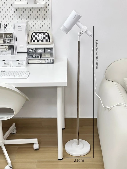 Ayarlanabilir Yükseklikte Saç Kurutma Makinesi Standı - Geri Çekilebilir 120cm