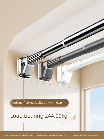 Çelik Banyo Havlu Askısı - Gri 2.4~3.1 m [160.00kg] - 2