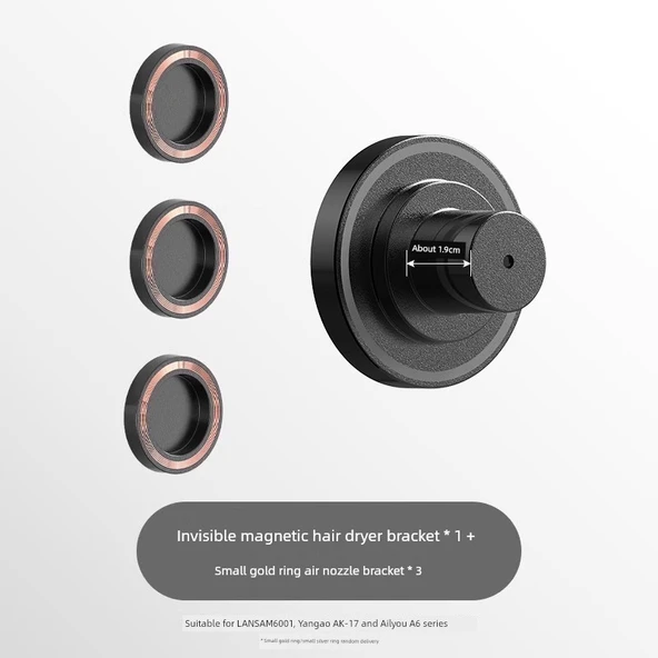 Dyson Manyetik Saç Kurutma Makinesi Askısı + 3 Adet Altın Halka Başlık