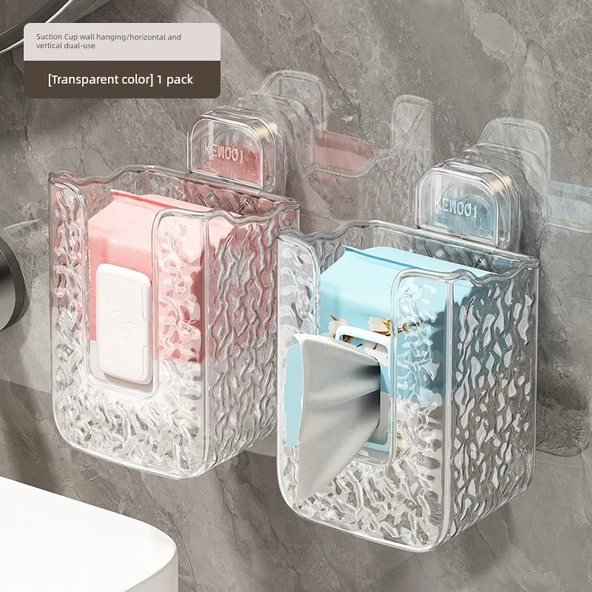 Vantuzlu Banyo Düzenleyici - Şeffaf 2'li Paket