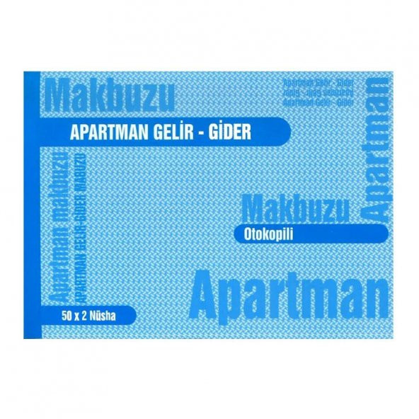 Apartman Makbuzu Otokopili 2-50 Gürmat Apartman Gelir Gider Makbuzu Kendinden Karbonlu 50 Sayfa 1 Adet - 3