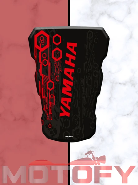 YAMAHA UNİVERSAL TANK PAD SİYAH KIRMIZI