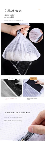 Çamaşır Yıkama Torbası - 3 Parça (Dış Giyim, Kazak, Gömlek) - Resim 10