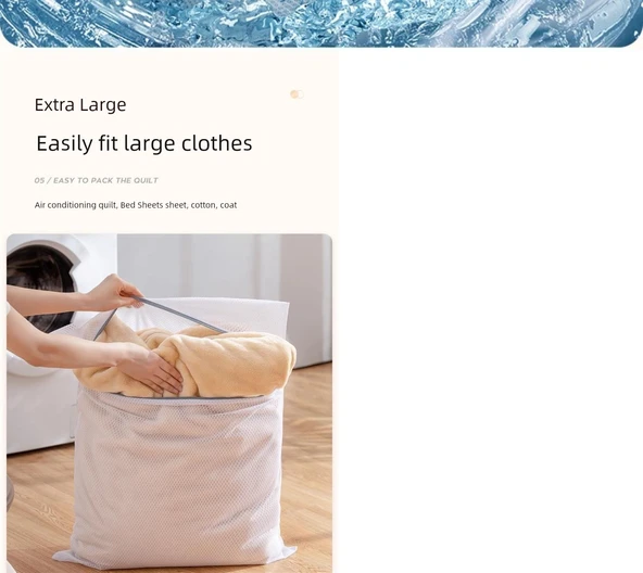 Çamaşır Yıkama Torbası - 3 Parça (Dış Giyim, Kazak, Gömlek) - Resim 12