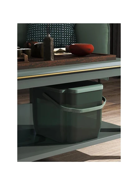 Çay Tozu Ayırma ve Filtreleme Kovası - 6.5 Litre - Yıldız Gri (3'lü Set) - Resim 3