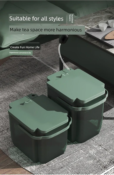 Çay Tozu Ayırma ve Filtreleme Kovası - 6.5 Litre - Yıldız Gri (3'lü Set) - Resim 7