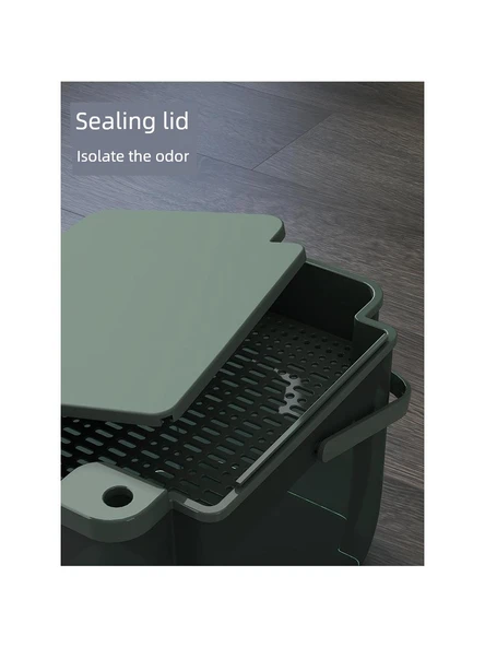 Çay Tozu Ayırma ve Filtreleme Kovası - 6.5 Litre - Yıldız Gri (3'lü Set) - Resim 5