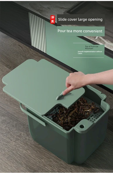 Çay Tozu Ayırma ve Filtreleme Kovası - 6.5 Litre - Yıldız Gri (3'lü Set) - Resim 8