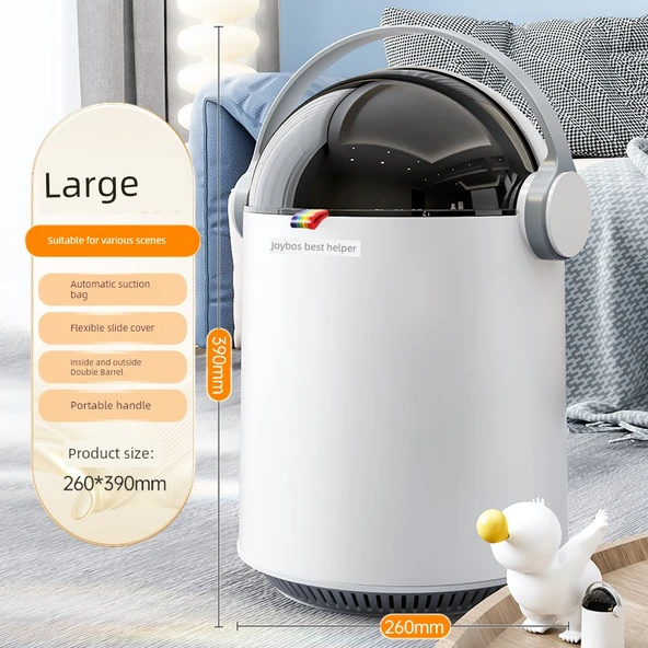 7L Sürgülü Çöp Kovası - Büyük Boy, Kendinden Torbalı, Çift Hazneli, Salon/Banyo için İdeal