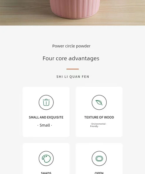 İskandinav Mini Masaüstü Çöp Kovası - İskandinav Mor - Resim 10