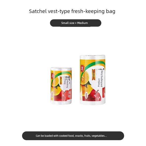 PE Gıda Saklama Torbası - Atlet Tipi Küçük + Orta Boy