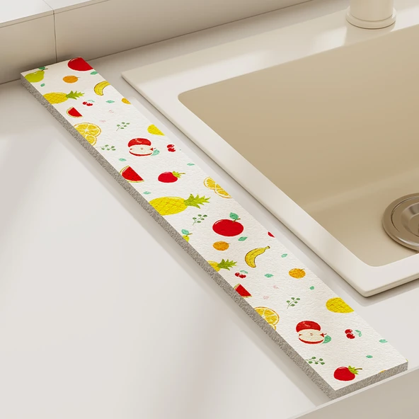 Mutfak Lavabo Emici Paspas - Meyve Savaşı - 6x50cm - 1