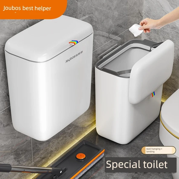 Duvara Monte Banyo Tuvalet Çöp Kovası - Küçük Boy Açık Ringli Model - 2