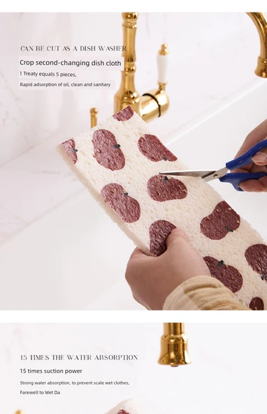 Mutfak Lavabo Emici Paspas - Meyve Savaşı - 6x50cm - 12