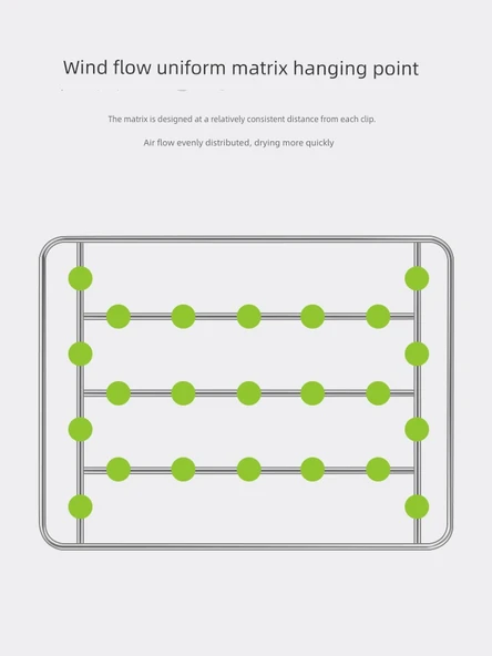 Paslanmaz Çelik Mandallı Çamaşır Askısı - Klasik Yay 20 Mandal (Model 2) - Resim 5