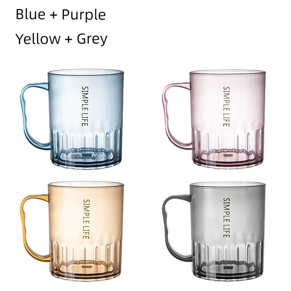 Çocuk Plastik Diş Fırçası Saklama Kabı - Indigo + Cazibe Moru + Amber + Monet Gri