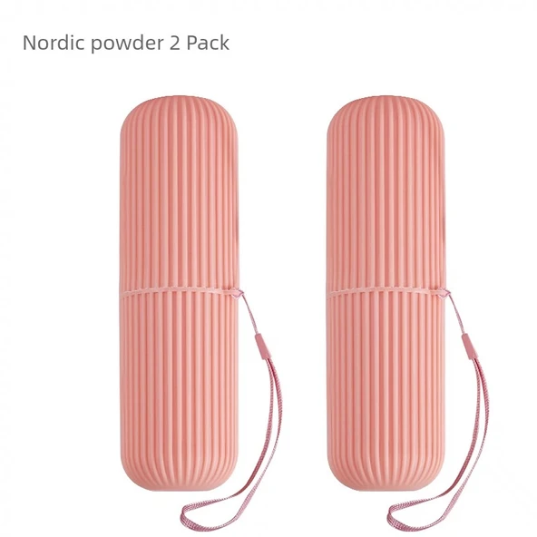 Seyahat Tipi Diş Fırçası Saklama Kabı - Nordic Pudra 2'li Paket