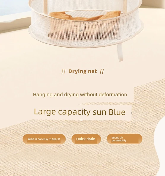 Kaşmir Kazak Kurutma Filesi - Çift Katlı - Küçük Boy - Resim 7