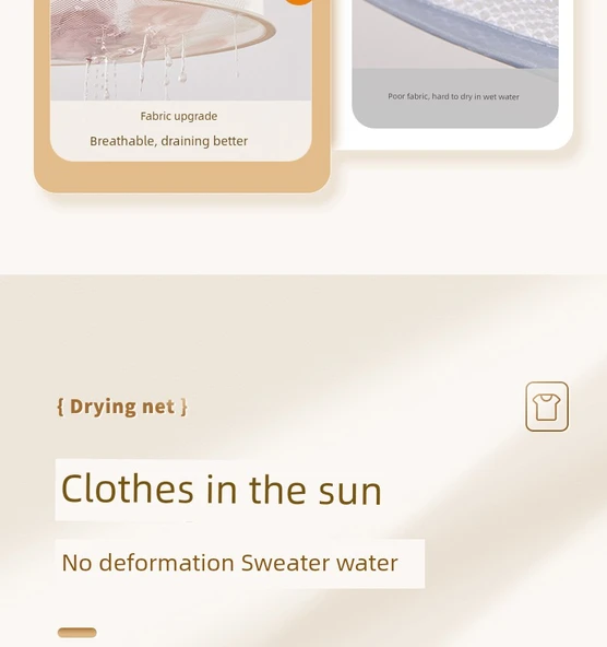 Kaşmir Kazak Kurutma Filesi - Çift Katlı - Küçük Boy - Resim 10