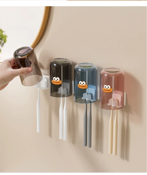 Duvara Monte Diş Fırçası ve Bardak Tutucu - Resim 11