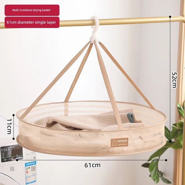 Çamaşır Kurutma Filesi 61cm Çitli Tek Katlı -5# Kahverengi