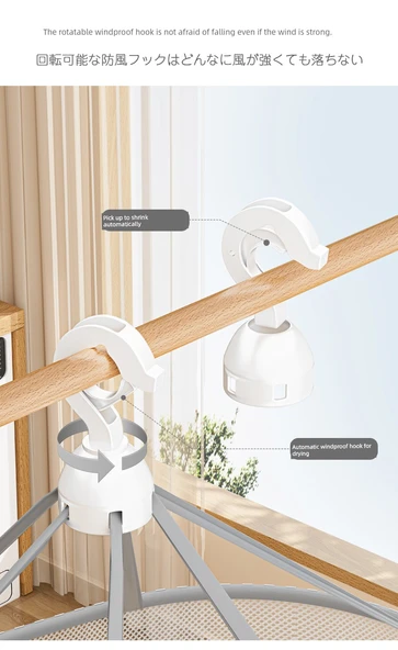 Yün Kazak Kurutma Askısı - Dikdörtgen Çift Katmanlı 78cm Kapaklı - Resim 12