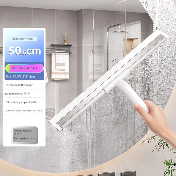Banyo Zemin Kazıyıcı - 50cm Kalın Kazıyıcı + Yumuşak Şerit - El Tipi