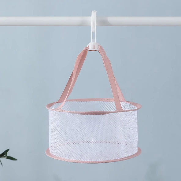 Mini Makyaj Süngeri Kurutma Sepeti - Lotus Kökü Nişastası - Fermuarlı