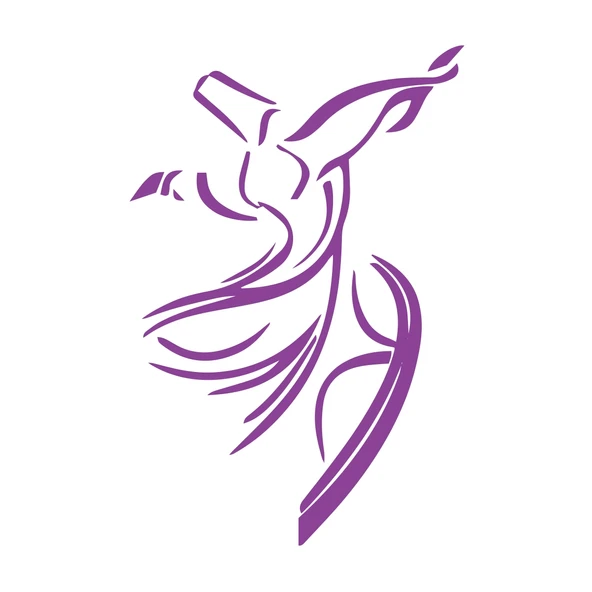 Mevlana Silüet Sticker17x17 Cm Mor ürün görseli