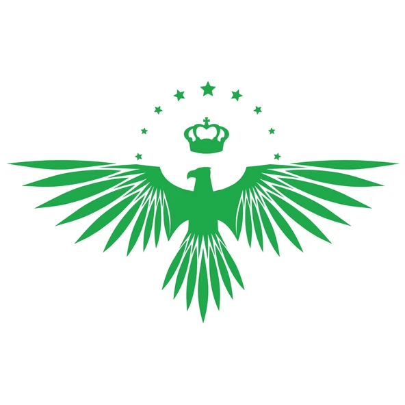 Yıldızlı Kartal  Oto Sticker17x17 Cm Yeşil ürün görseli