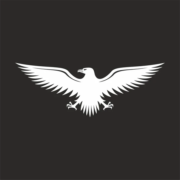 Kartal Sticker17x17 Cm Beyaz