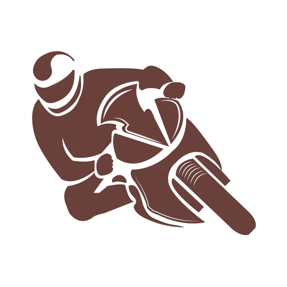 Motorcu Sticker 17x17 Cm Kahverengi ürün görseli