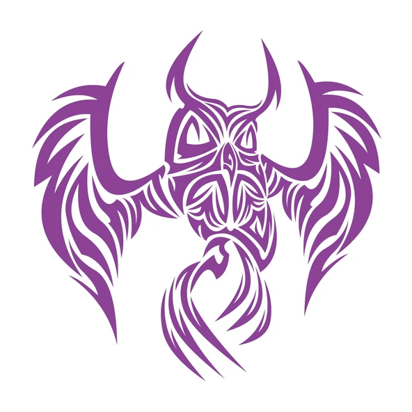 Baykuş Sticker17x17 Cm Mor ürün görseli