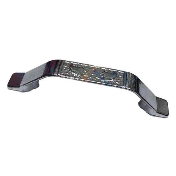 Dekoratif Zamak Kulp İçten - 64mm, Nikel, 1 Adet ürün görseli 1