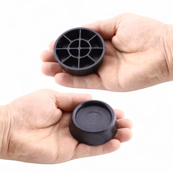 Titreşim Önleyici Çamaşır Makinesi Beyaz Eşya Ayağı 4 Adet Kaymaz Gürültü Azaltıcı Engelleyici Ayak - 4