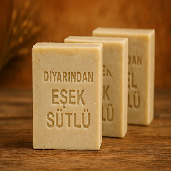 Diyarından Hatay Doğal  Eşek Sütü Sabunu 3 Adet (375 Gr) - 2