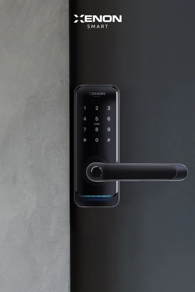Xenon Smart Akıllı Kapı Kilidi Mobil App Parmak Izi Şifre Rfıd Wi-fi Google Home & Alexa Kontrollü Kilit X8056 - 4