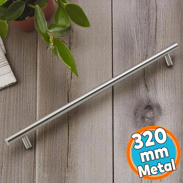 Mobilya Mutfak Çekmece Dolap Dolabı Kulpu Kulbu Kulpları İnox Metal Kulp (320 MM-32 CM) ürün görseli