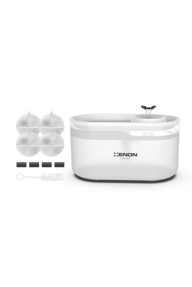 Xenon Smart Akıllı Otomatik Su Pınarı Ve Yedek 4 Adet Filtre 2'li Pet Ürünleri Seti