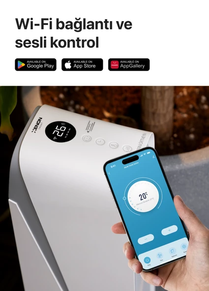 Xenon Smart Akıllı Hava Isıtıcı 2000w Sesli Kontrol Alexa, Google Home Wi-fi Mobil App Fanlı Isıtıcı X7440 - 4