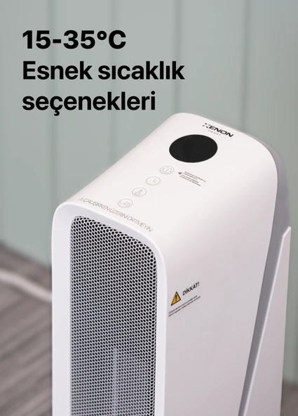 Xenon Smart Akıllı Hava Isıtıcı 2000w Sesli Kontrol Alexa, Google Home Wi-fi Mobil App Fanlı Isıtıcı X7440 - 6