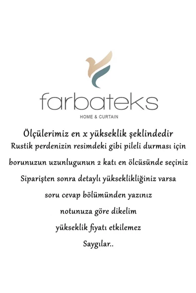 Ekru Krem Ilizyon Rustik Kuşgözü Tül Perde - Resim 5